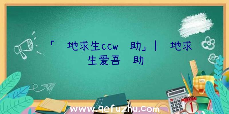 「绝地求生ccw辅助」|绝地求生爱吾辅助